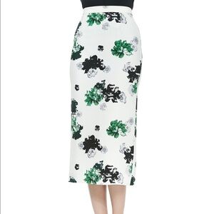 A.L.C Bell long floral print pencil skirt
